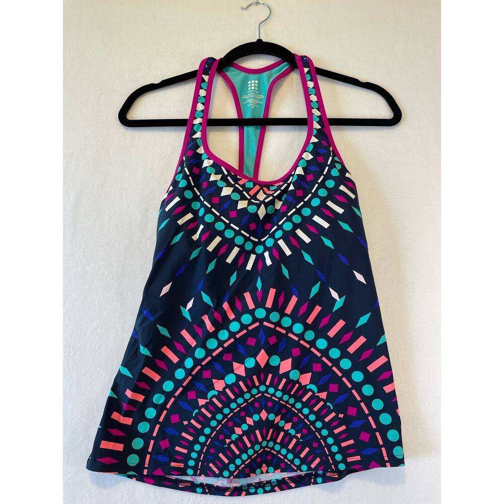 Title Nine Women's Swim Top - Navy, Pink, and Teal